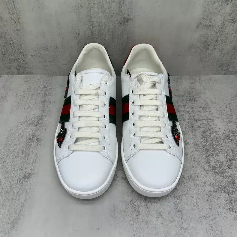 Gucci Gucci White Sneakers with Arrow Design Size US 6 / IT 36 - 4 Thumbnail