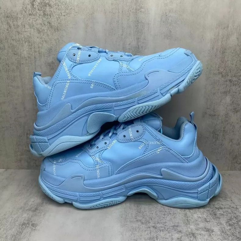 Balenciaga Balenciaga Triple S Blue Dad Sneakers Size US 8 / EU 41 - 3 Thumbnail