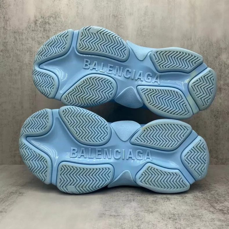 Balenciaga Balenciaga Triple S Blue Dad Sneakers Size US 8 / EU 41 - 7 Thumbnail