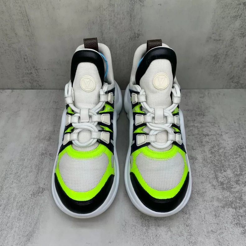 Louis Vuitton Green Dad Sneakers with White Accents Size US 11 / EU 44 - 4 Thumbnail