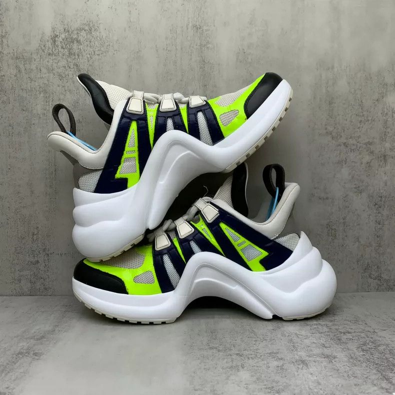Louis Vuitton Green Dad Sneakers with White Accents Size US 11 / EU 44 - 3 Thumbnail