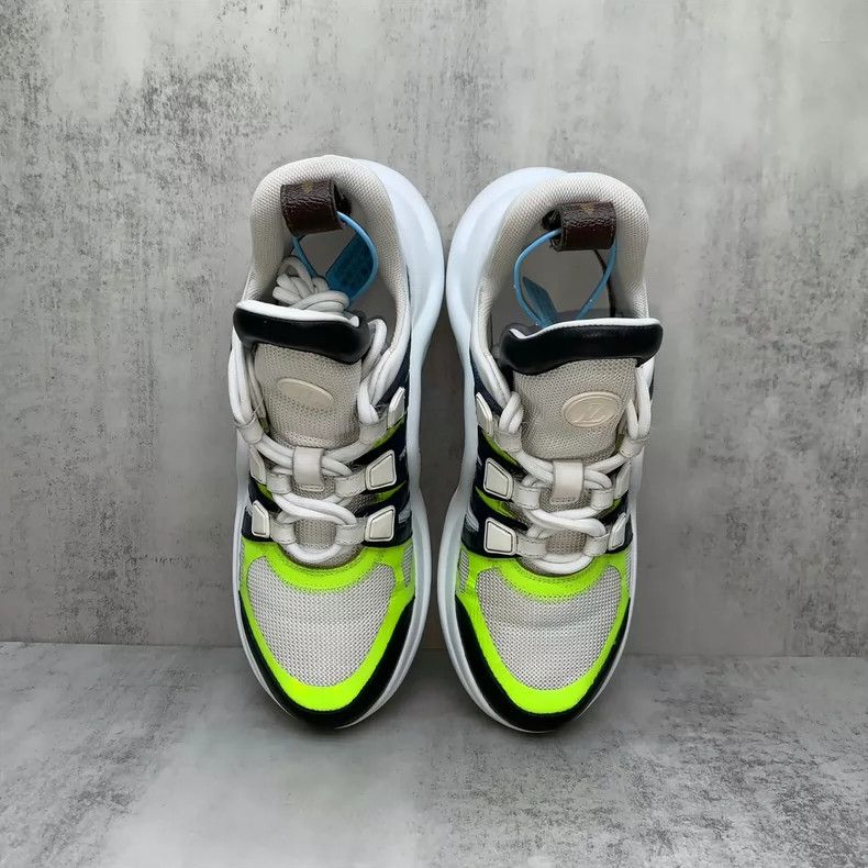Louis Vuitton Green Dad Sneakers with White Accents Size US 11 / EU 44 - 6 Thumbnail