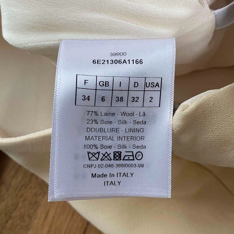 Dior Dior Beige Petal Hem Mini Skirt Size 34" / US 12 / IT 48 - 5 Thumbnail