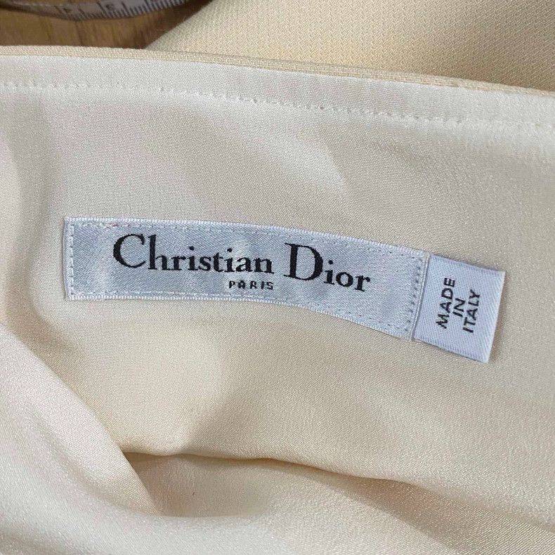 Dior Dior Beige Petal Hem Mini Skirt Size 34" / US 12 / IT 48 - 4 Thumbnail