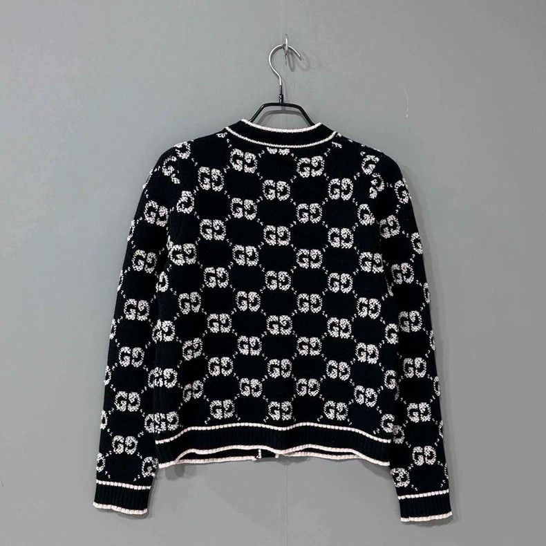 Gucci Gucci Jacquard Knit Cardigan with Buttons Size S / US 4 / IT 40 - 3 Thumbnail