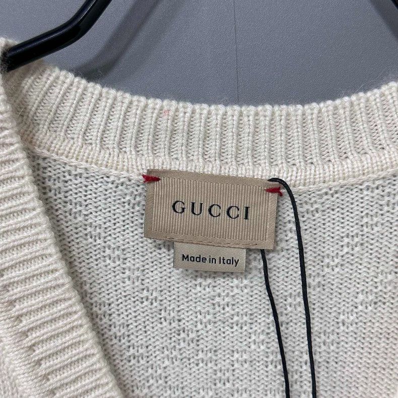 Gucci Gucci Cashmere Cardigan with Dark Pattern Size M / US 6-8 / IT 42-44 - 4 Thumbnail