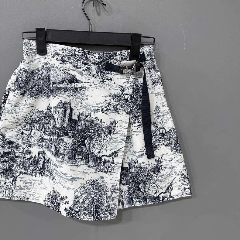 Dior Dior Architectural Sketch Short Skirt Size 34" / US 12 / IT 48 - 2 Thumbnail
