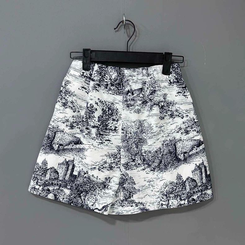 Dior Dior Architectural Sketch Short Skirt Size 34" / US 12 / IT 48 - 3 Thumbnail