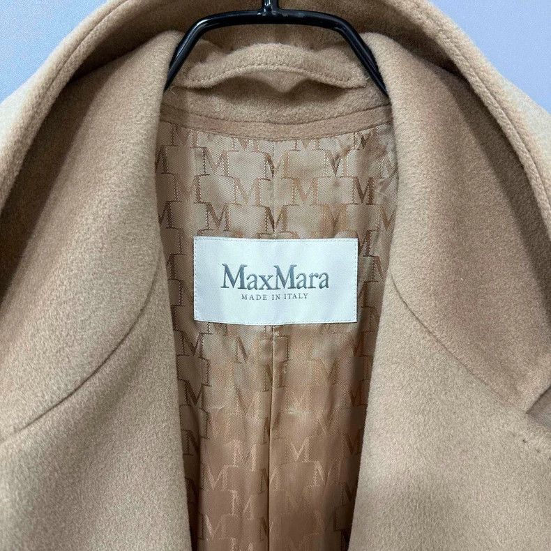 Max Mara MaxMara Beige Double-Breasted Coat Size XS / US 0-2 / IT 36-38 - 4 Thumbnail