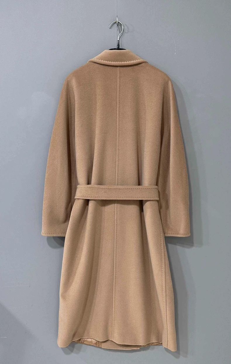 Max Mara MaxMara Beige Double-Breasted Coat Size XS / US 0-2 / IT 36-38 - 3 Thumbnail