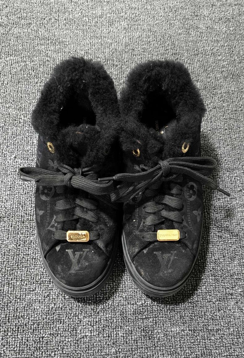 Louis Vuitton Black Louis Vuitton Teddy Slip-On Sneakers Size US 5 / IT 35 - 4 Thumbnail