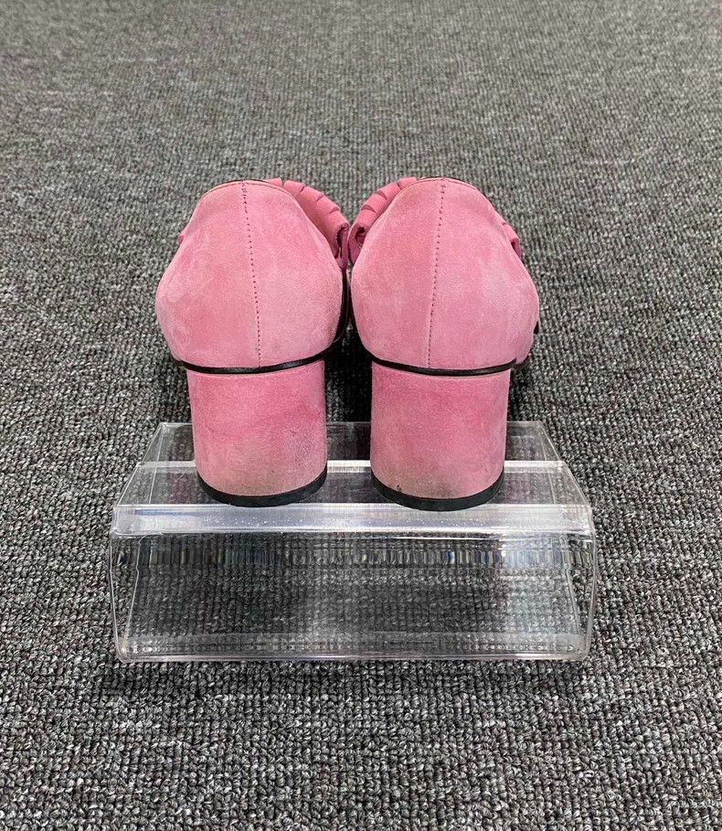 Gucci Pink Fringed Loafers by GUCCI Size US 5 / IT 35 - 5 Thumbnail
