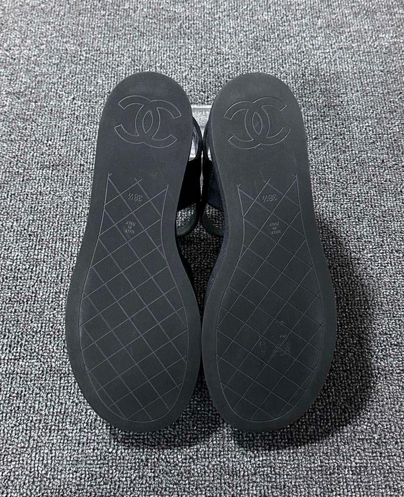 Chanel Black Quilted High Heel Sandals by Chanel Size US 7 / IT 37 - 6 Thumbnail