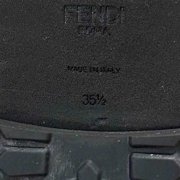 Fendi Fendi Black Knitted Lace-Up Ankle Boots Size US 4 / IT 34 - 7 Thumbnail