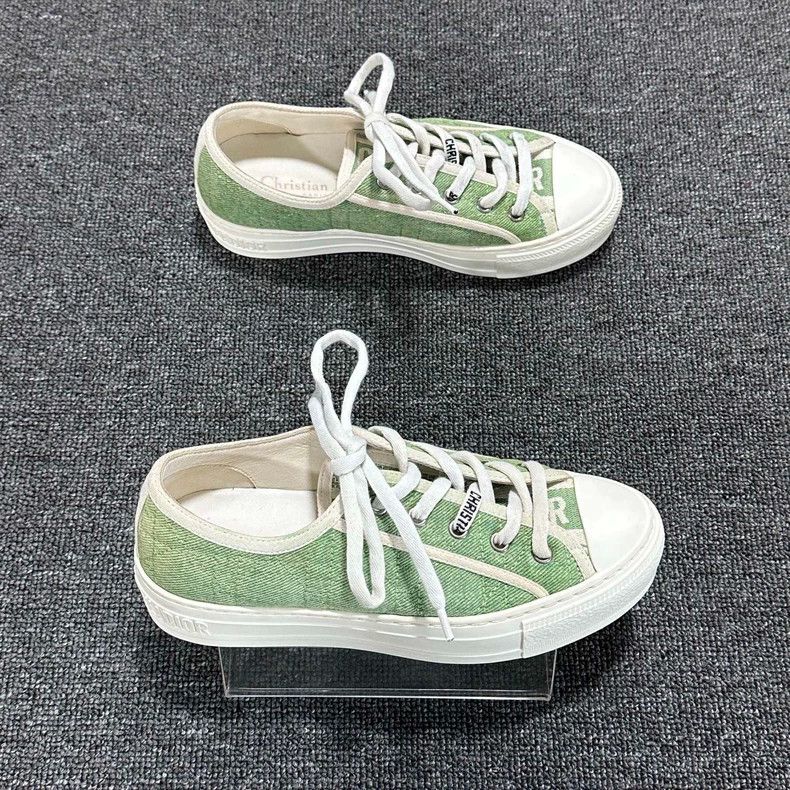 Dior Dior Light Green Denim Sneakers Size US 5 / IT 35 - 3 Thumbnail
