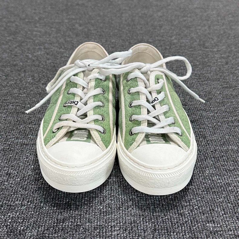 Dior Dior Light Green Denim Sneakers Size US 5 / IT 35 - 4 Thumbnail