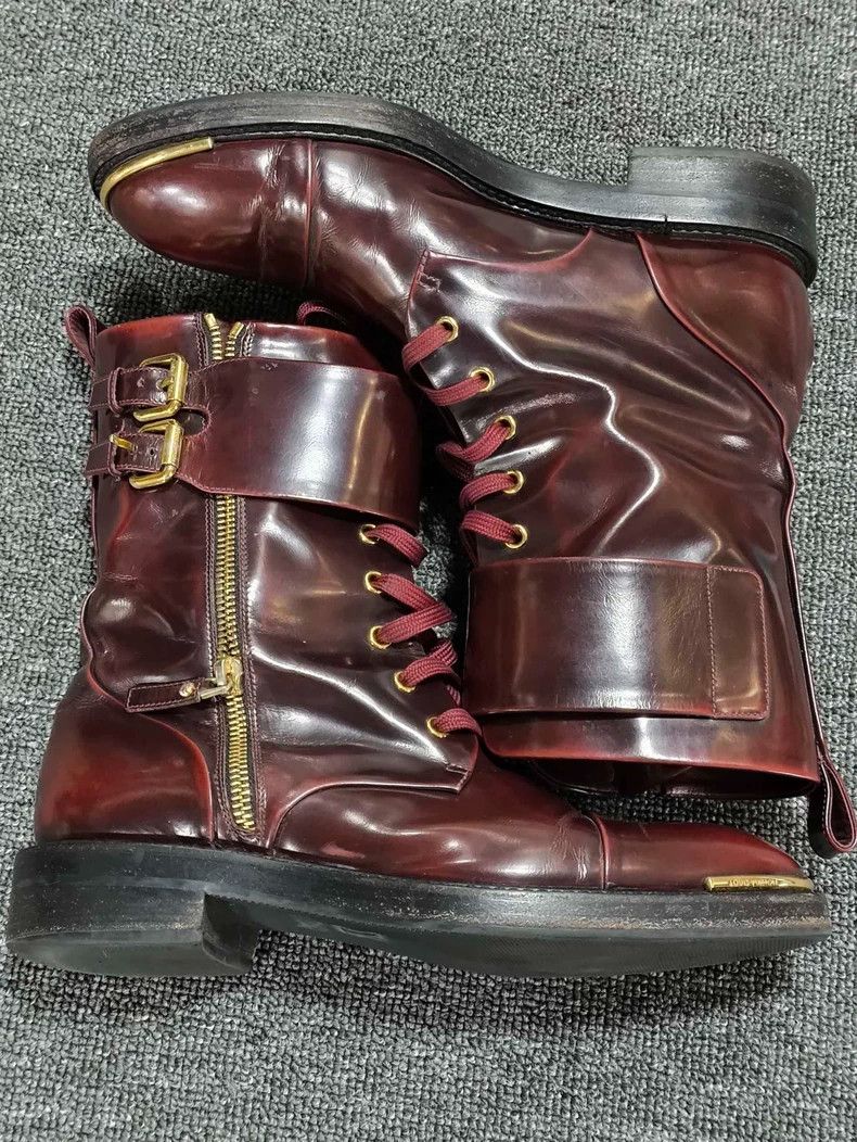 Louis Vuitton Red Louis Vuitton Leather Ankle Boots Size US 6 / IT 36 - 3 Thumbnail