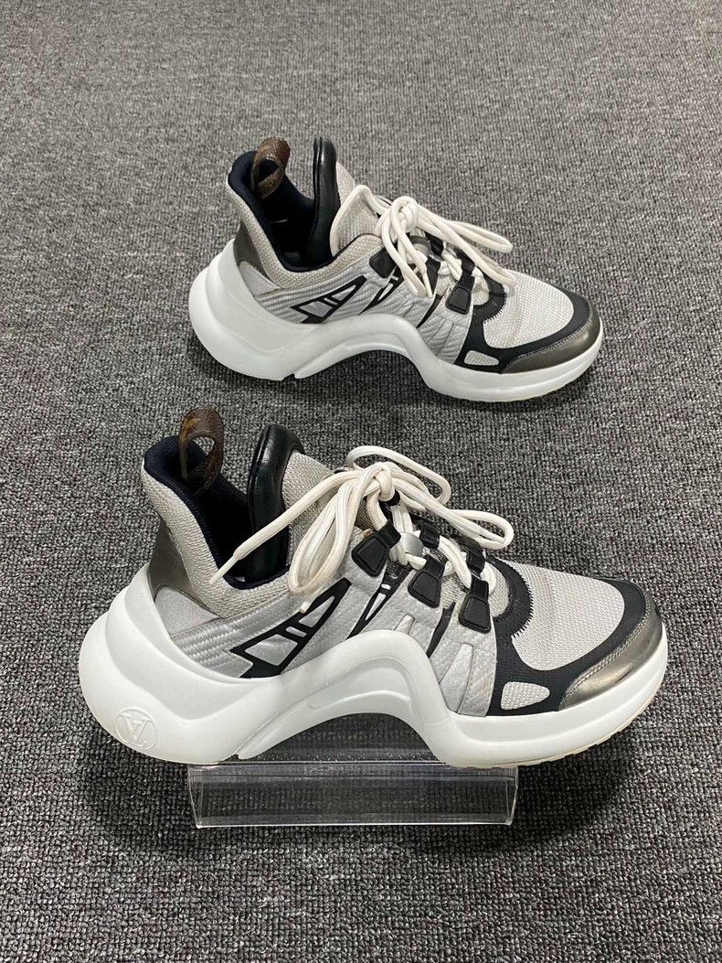 Louis Vuitton Silver Dad Sneakers by Louis Vuitton Size US 7 / IT 37 - 3 Thumbnail