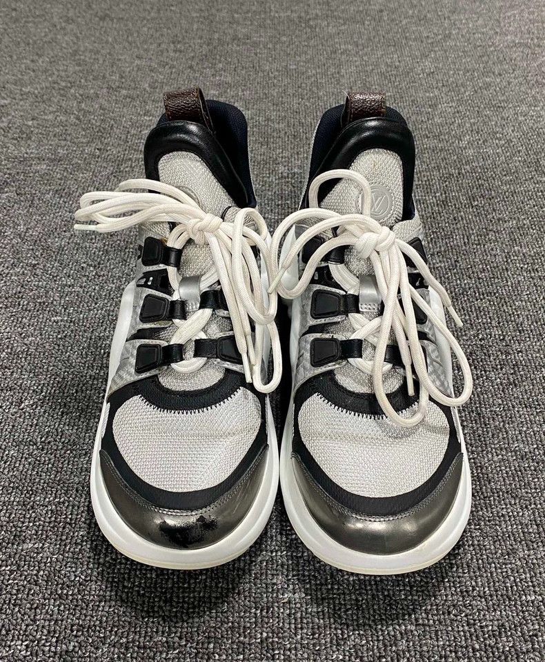 Louis Vuitton Silver Dad Sneakers by Louis Vuitton Size US 7 / IT 37 - 4 Thumbnail