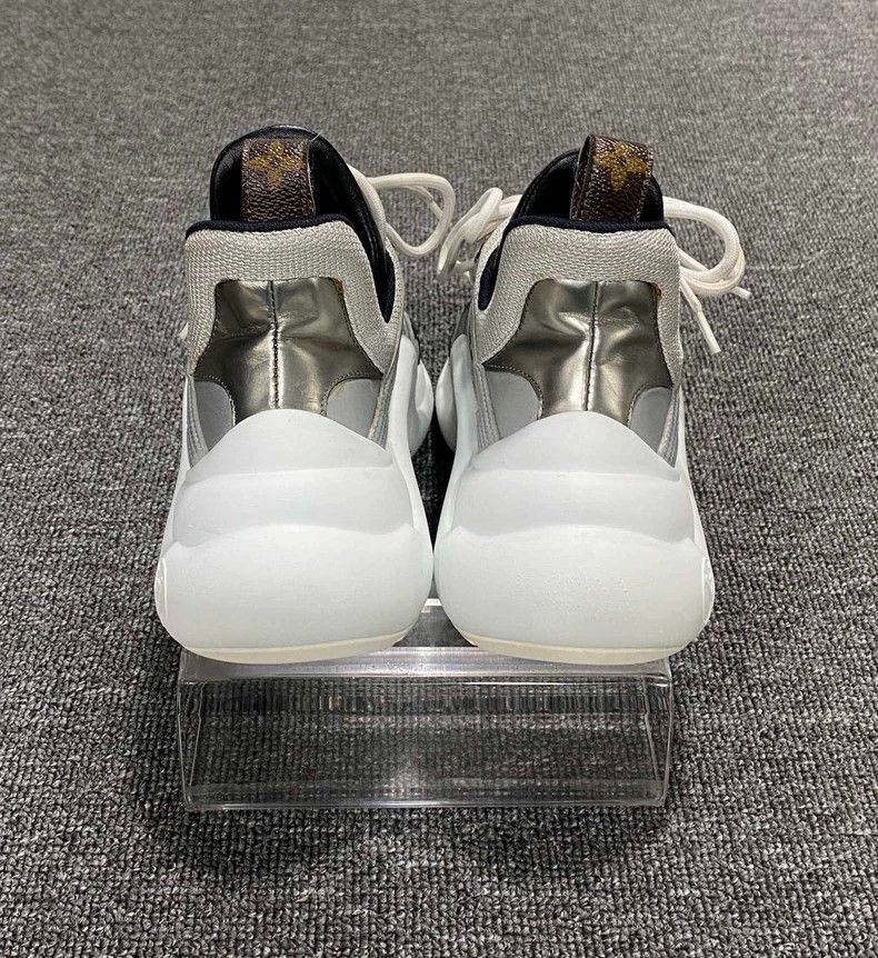 Louis Vuitton Silver Dad Sneakers by Louis Vuitton Size US 7 / IT 37 - 5 Thumbnail