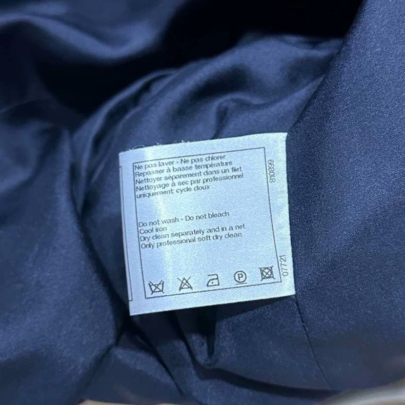 Chanel Blue Woven Chanel Style Mini Skirt Size 40" / US 18 - 6 Thumbnail