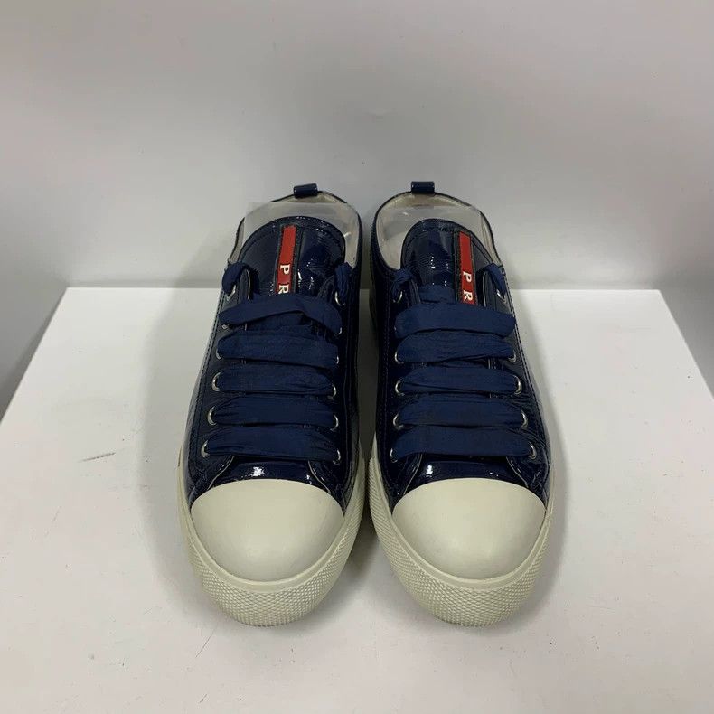 Prada Prada Patent Leather Sneakers Size 36.5 Size US 6 / IT 36 - 2 Thumbnail