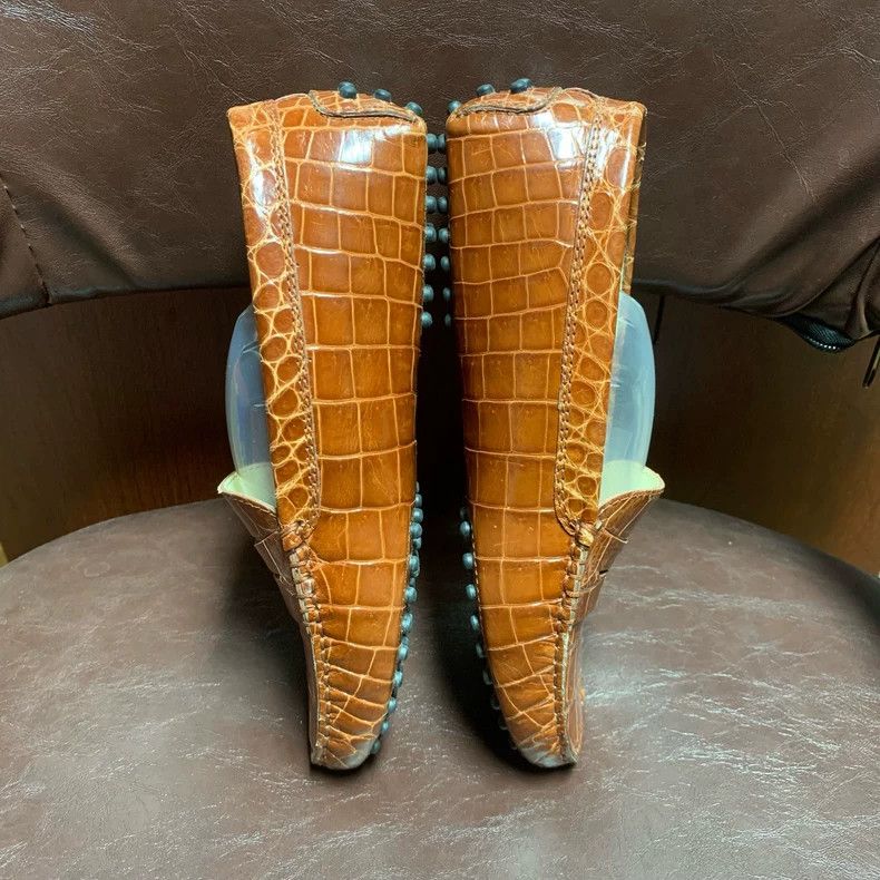 Tod's ToDs Leather Fish Skin Loafers, Size 35.5 Size US 5 / IT 35 - 5 Thumbnail