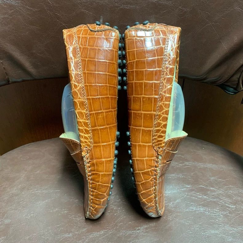 Tod's ToDs Leather Fish Skin Loafers, Size 35.5 Size US 5 / IT 35 - 4 Thumbnail