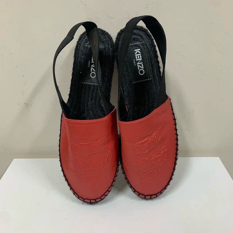 Kenzo Kenzo Red Tiger Head Slingback Shoes Size US 7 / IT 37 - 3 Thumbnail