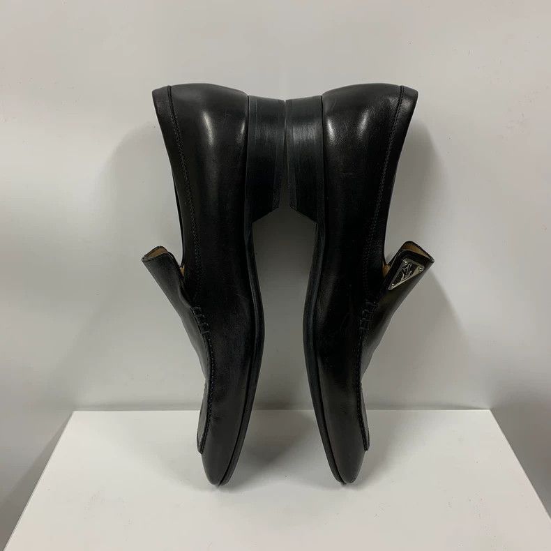 Louis Vuitton Louis Vuitton Black Leather Shoes Size 8.5 Size US 8 / IT 38 - 4 Thumbnail