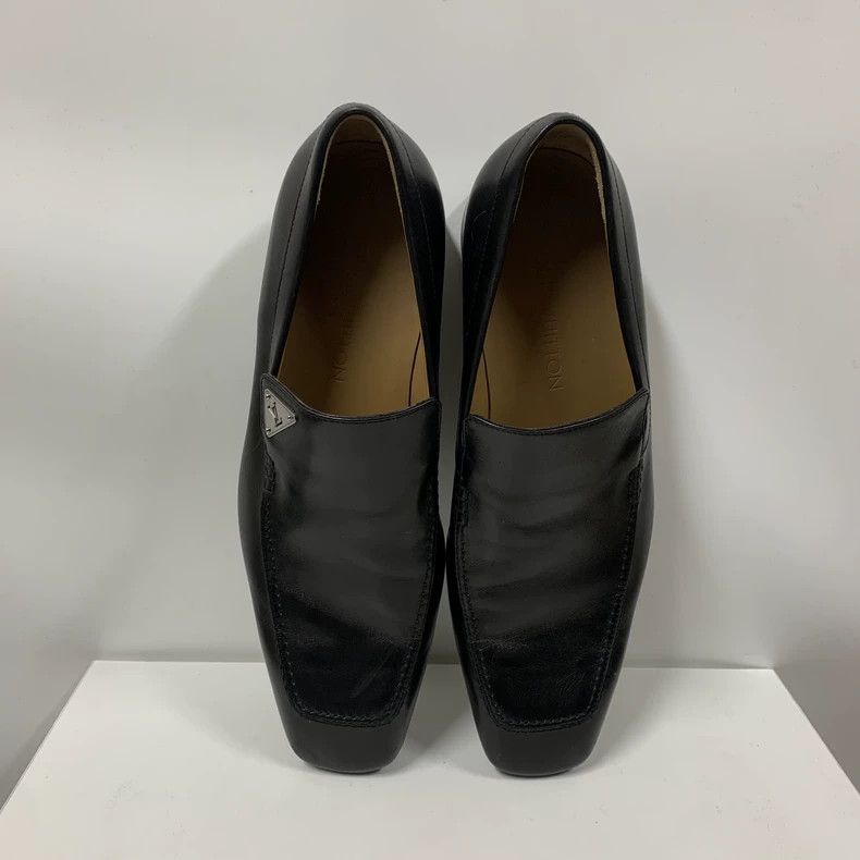 Louis Vuitton Louis Vuitton Black Leather Shoes Size 8.5 Size US 8 / IT 38 - 3 Thumbnail