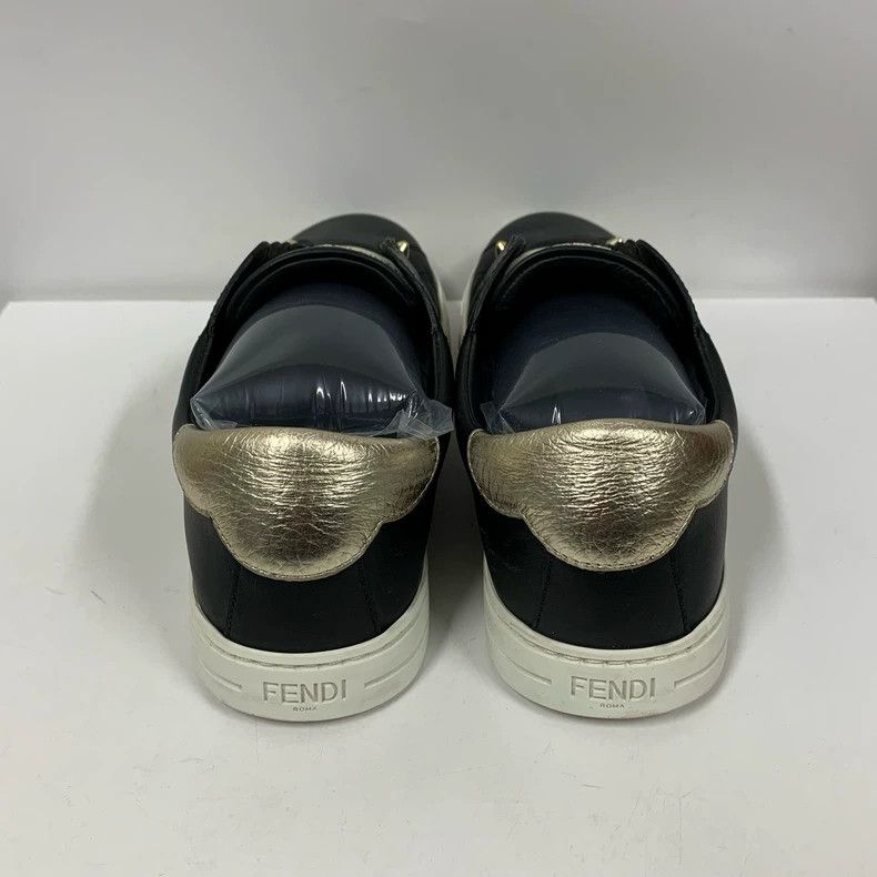 Fendi Fendi Black Slip-On Sneakers Size 37 Size US 6 / IT 36 - 6 Thumbnail