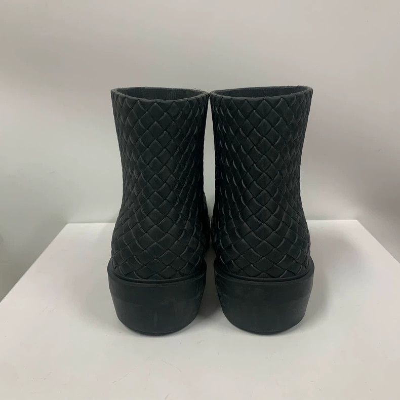 Bottega Veneta Bottega Veneta Black Woven Ankle Boots Size US 6 / IT 36 - 6 Thumbnail