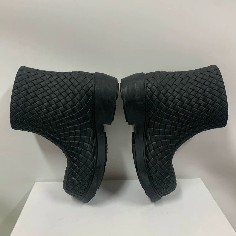 Bottega Veneta Bottega Veneta Black Woven Ankle Boots Size US 6 / IT 36 - 4 Thumbnail
