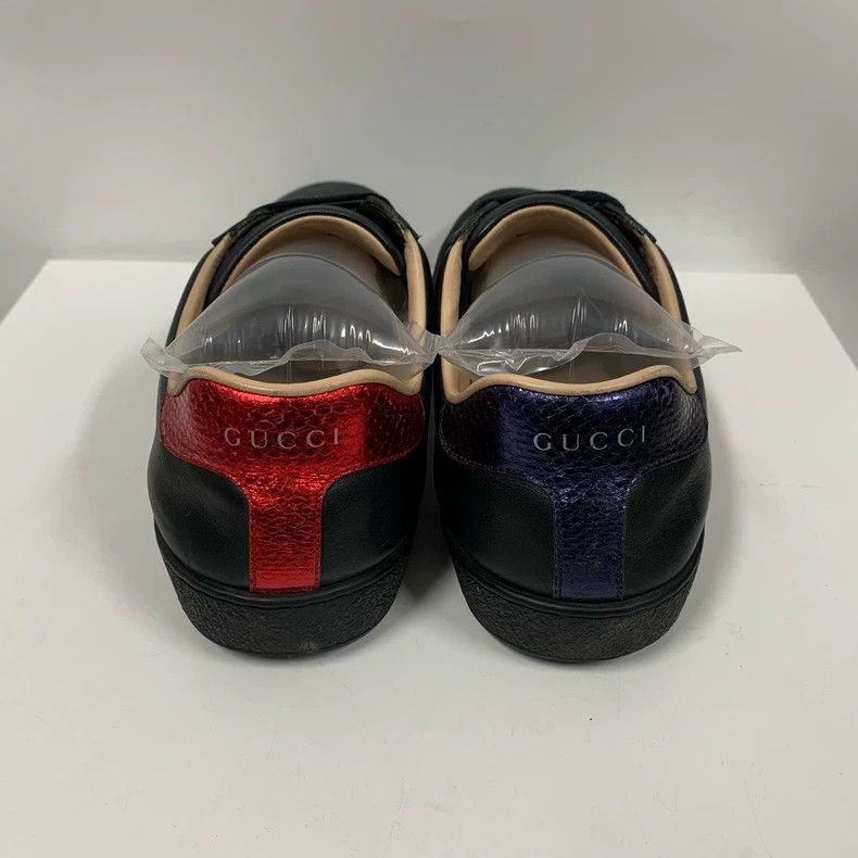 Gucci Gucci Black Bee Sneakers Size 8 Size US 8 / IT 38 - 6 Thumbnail