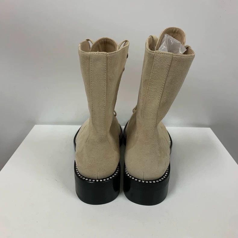 Stuart Weitzman Stuart Weitzman Crystal-Embellished Suede Boots Size US 5 / IT 35 - 6 Thumbnail