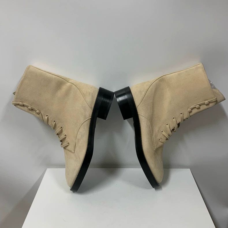 Stuart Weitzman Stuart Weitzman Crystal-Embellished Suede Boots Size US 5 / IT 35 - 4 Thumbnail