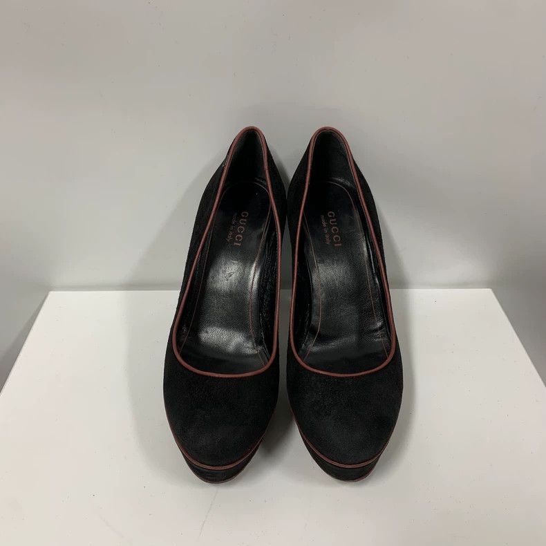 Gucci Gucci Velvet High Heels Size 35.5 Size US 4 / IT 34 - 3 Thumbnail