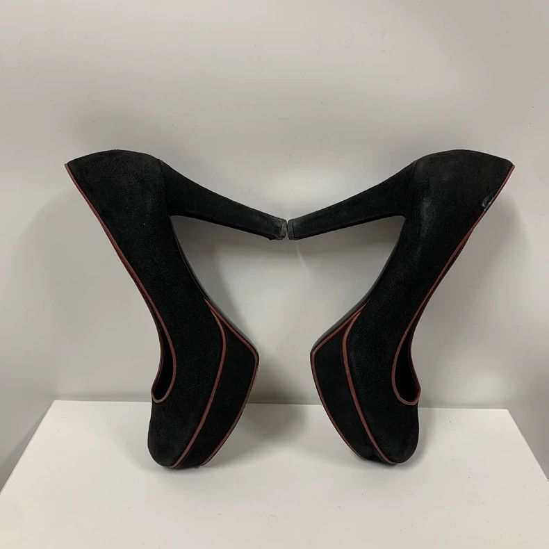 Gucci Gucci Velvet High Heels Size 35.5 Size US 4 / IT 34 - 4 Thumbnail
