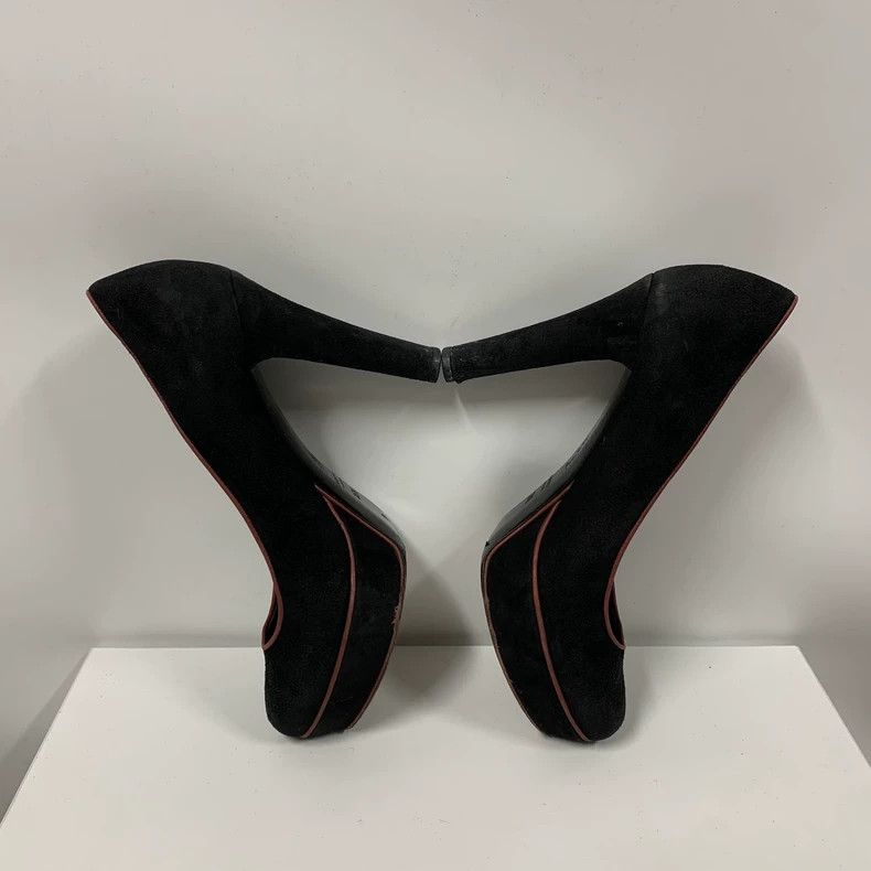 Gucci Gucci Velvet High Heels Size 35.5 Size US 4 / IT 34 - 5 Thumbnail