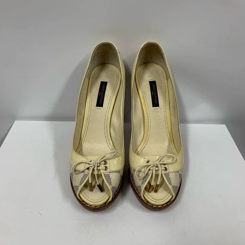 Louis Vuitton Louis Vuitton Checkered High Heels Size 35.5 Size US 6 / IT 36 - 2 Thumbnail