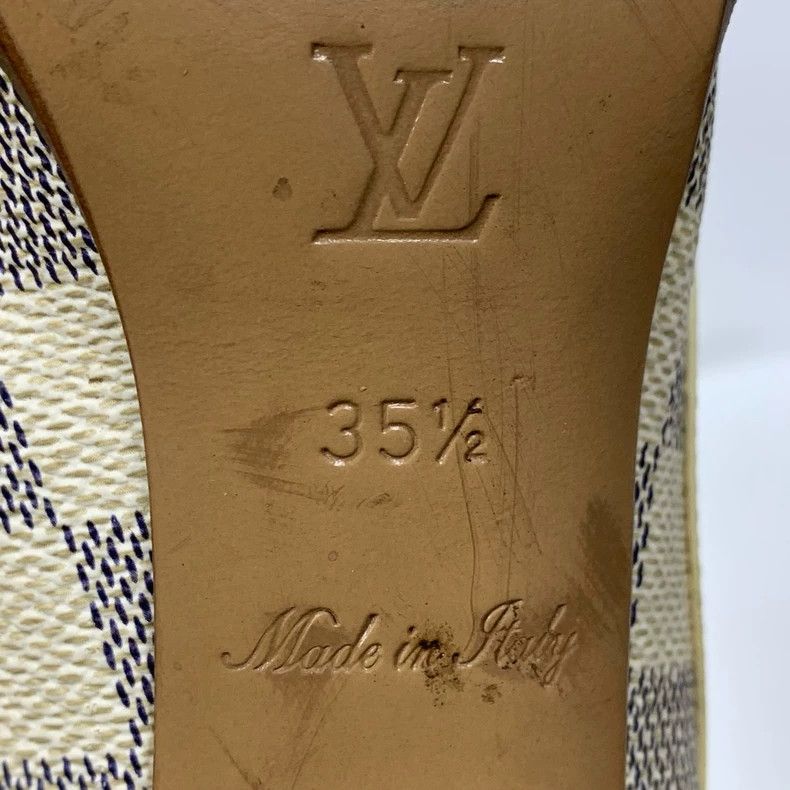 Louis Vuitton Louis Vuitton Checkered High Heels Size 35.5 Size US 6 / IT 36 - 9 Thumbnail