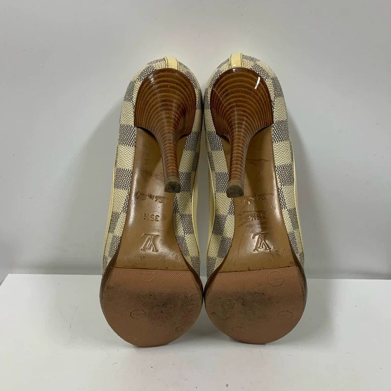 Louis Vuitton Louis Vuitton Checkered High Heels Size 35.5 Size US 6 / IT 36 - 7 Thumbnail