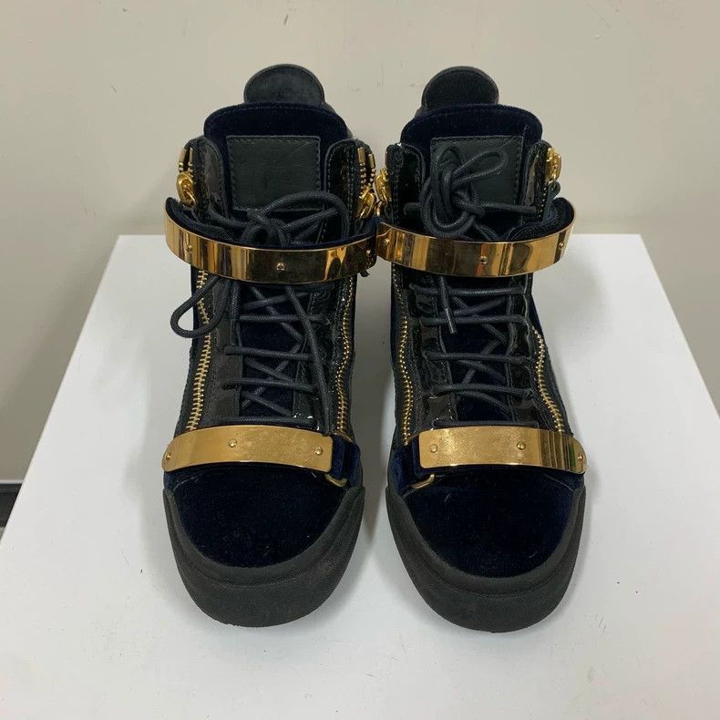 Giuseppe Zanotti Giuseppe Zanotti High-Top Sneakers in Black Size US 7 / IT 37 - 2 Thumbnail