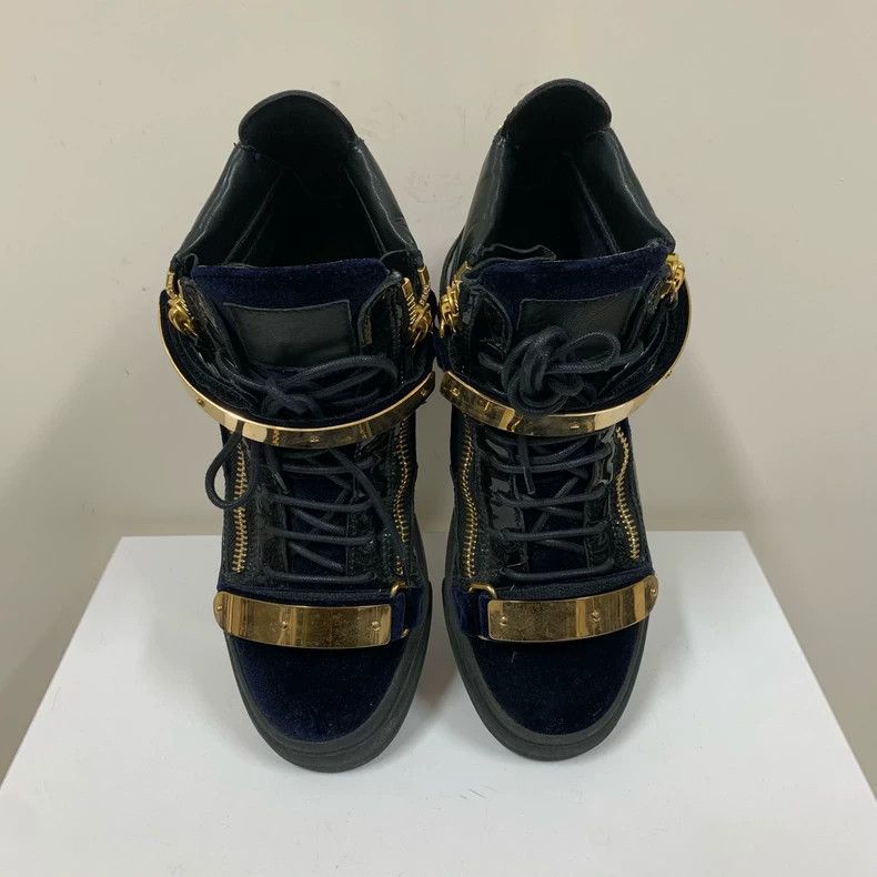 Giuseppe Zanotti Giuseppe Zanotti High-Top Sneakers in Black Size US 7 / IT 37 - 3 Thumbnail