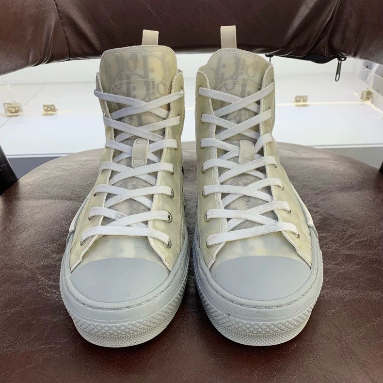 Dior Dior B23 High-Top Canvas Sneakers Size 41 Size US 10.5 / EU 43-44 - 2 Thumbnail