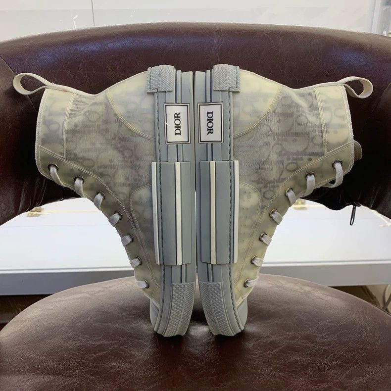 Dior Dior B23 High-Top Canvas Sneakers Size 41 Size US 10.5 / EU 43-44 - 4 Thumbnail