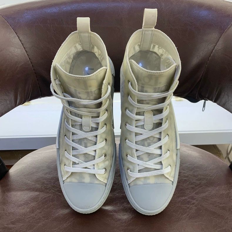Dior Dior B23 High-Top Canvas Sneakers Size 41 Size US 10.5 / EU 43-44 - 3 Thumbnail