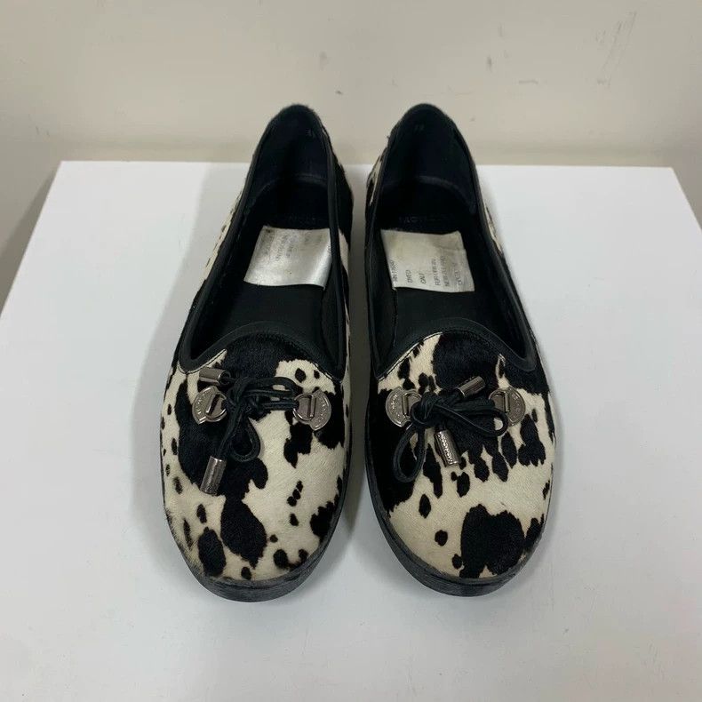Moncler Moncler Black and White Slip-On Shoes Size US 7 / IT 37 - 2 Thumbnail