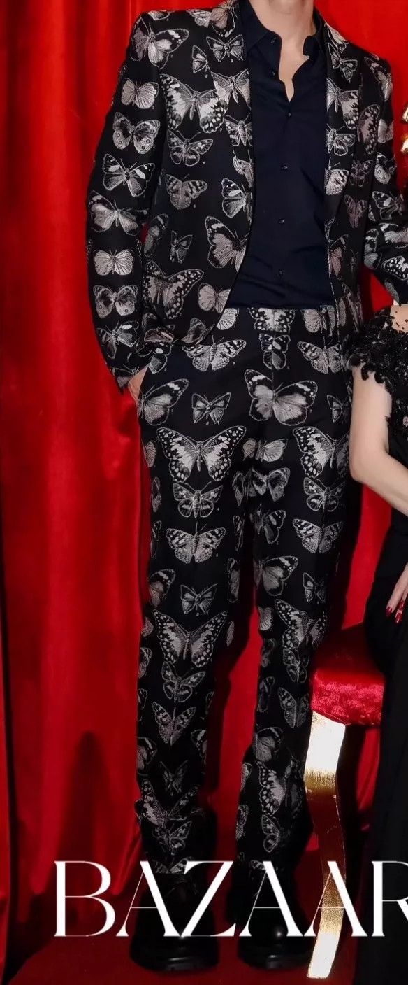 Alexander McQueen Alexander McQueen Butterfly Print Suit Pants Size 42" / US 20 - 9 Thumbnail